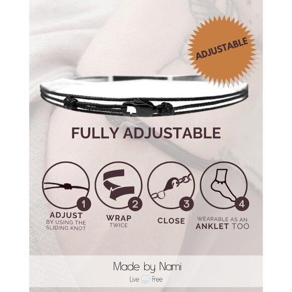 Versatile Waterproof Rope Bracelet for Men - Handmade Adjustable Nautical Style - Picture 2 of 8